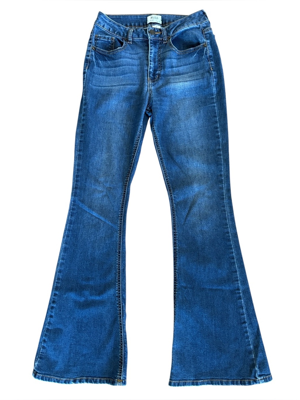 Vintage Mudd Dark Wash Flare Blue Jeans Size 9 (Junior)